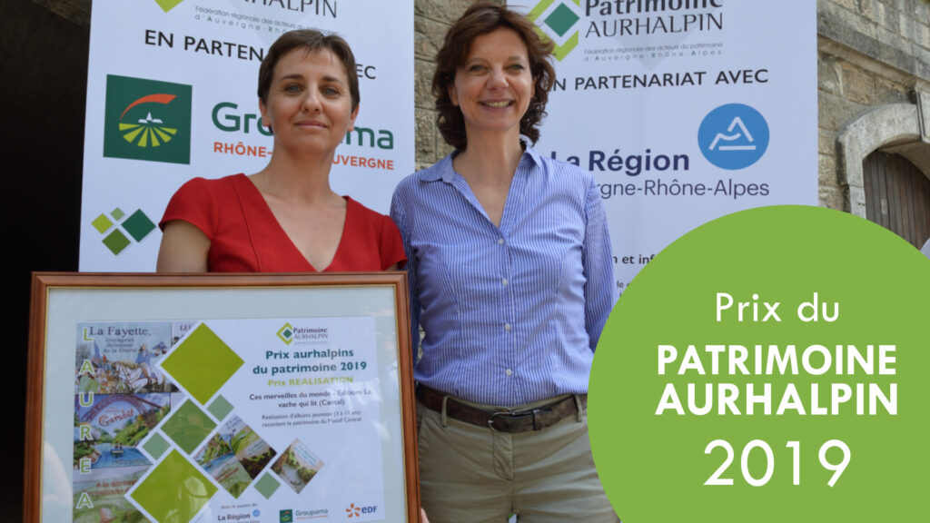 La vache qui lit reçoit le Prix Patrimoine Aurhalpin 2019