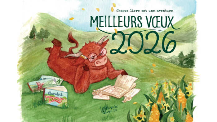 Carte de vœux 2026 des éditions La vache qui lit